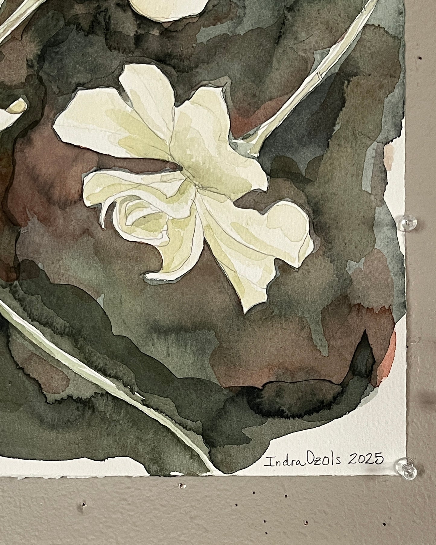 Ethereal Gardenias, Framed