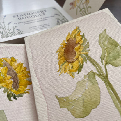 Hand Painted Stationery-12 Cards with Envelopes