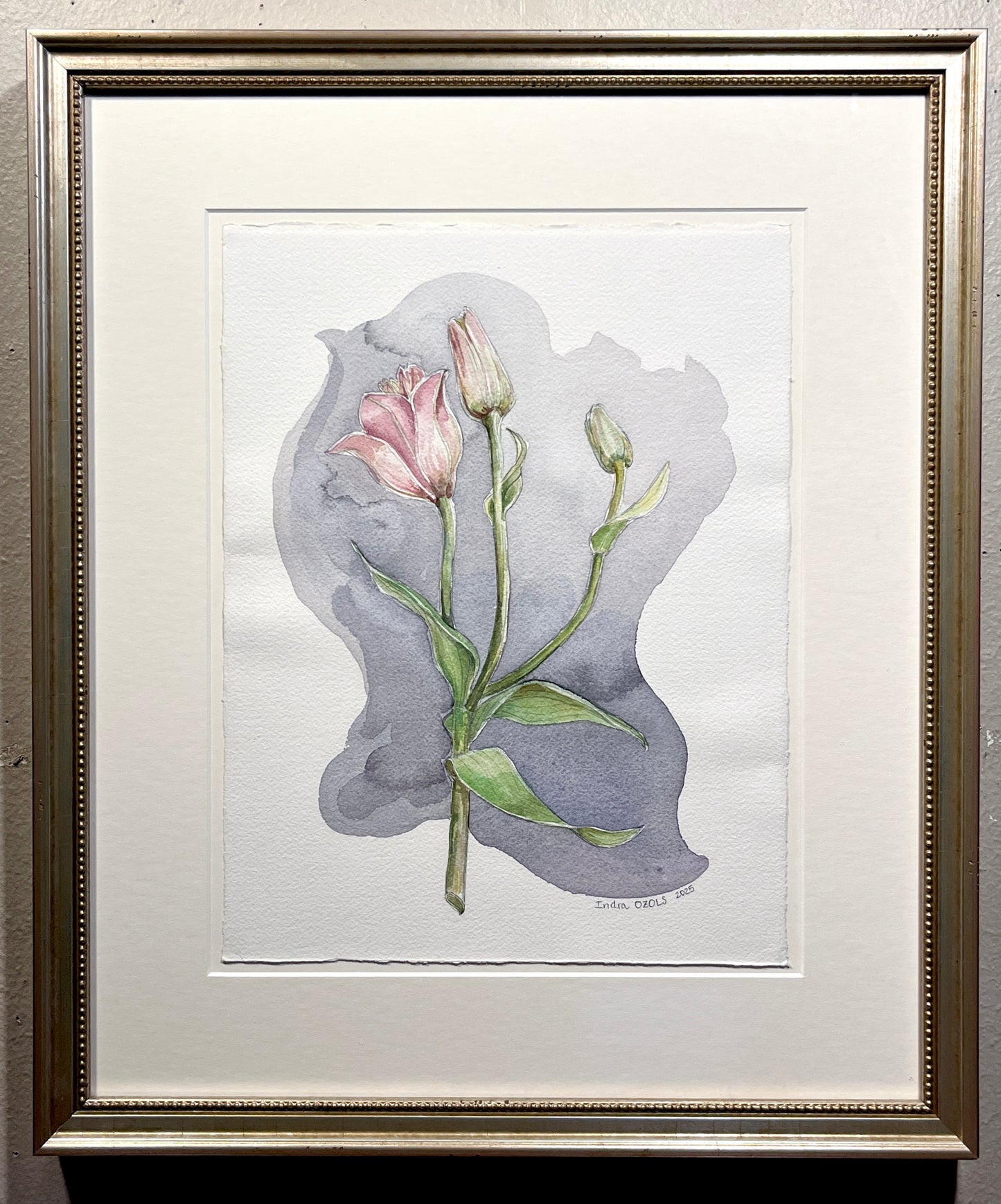 Lilies, Framed